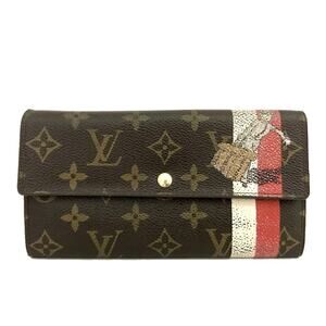 Louis Vuitton Monogram Groom Bellboy Sarah Long Bifold Wallet